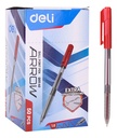 Bolígrafo rojo Extra Suave Arrow-Deli *UMV-1 caja de 50und*