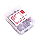 Tachuela plateada 10mm #3 3/8" Deli caja plástica 100und *UMV-Inner 10 cajas*