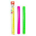 Regla Plastica Flexible 30cm Pioneer-Deli Colores Neon *UMV-Inner 30und surtidas*
