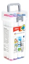 Marcadores doble punta biselada Color Emotion-Deli 12 colores *UMV-1und*