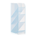 Portalapices Transparente 5 espacios Deli 205x59x92.5mm *UMV-3und*