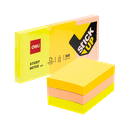 Notas Adhesivas 3 colores Deli 38x51mm Bloque 3x100 *UMV-1pack de 4x3*