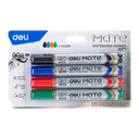 Set Marcador de Pizarra  4 colores p/biselada Mate-Deli *UMV-6 blisters*