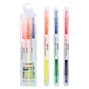 Set de resaltador 6 colores doble punta/biselada 1-4mm eli *UMV-Inner 12 sets*