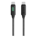 Cable USB C 2m 100W Steren  c/display con la potencia de carga
