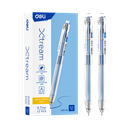Bolígrafo azul retráctil c/grip transparente Deli *UMV-1 caja de 12und*