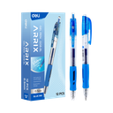 Bolígrafo azul de gel c/grip retráctl Arrix - Deli *UMV-1 caja de 12und*