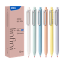 Bolígrafo azul de gel c/grip retráctil Inifini Deli *UMV-1 caja de 12und*