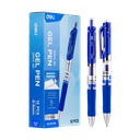 Bolígrafo azul de gel c/grip retráctil super suave Deli *UMV-1 caja de 12und*