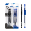 Bolígrafo azul de gel c/tapa y grip ergonómico Deli *UMV-4 blisters de 3und*