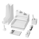 Set de Organizador de Escritorio blanco Nusign Deli *UMV-1 set*