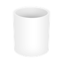 Portalápices plástico blanco Nusign Deli 83x95mm*UMV-1und*