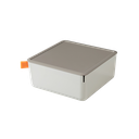 Caja organizador plástica gris claro Deli 212*212*93.5mm *UMV-1 und*