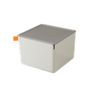 Caja organizador plástica gris claro Deli 212*212*153mm *UMV-1 und*