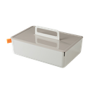 Caja organizador plástica gris claro Deli 317*212*142.5mm *UMV-1 und*