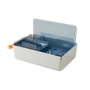 Caja organizador plástica gris claro Deli 315*210*186mm *UMV-1 und*