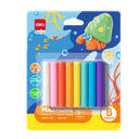 Set Plastilina 100g Deli Blister de 8 colores *UMV-Inner de 12 Blisters*