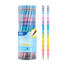 Lápiz de Grafito HB Arcoiris Deli Tubo 48 un *UMV- 1 Tubos*