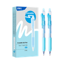 Bolígrafo de gel borrable Retráctil 0,5 mm, Azul Deli *UMV-1 Caja de 12u*