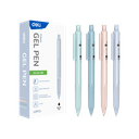 Bolígrafo de gel c/grip retráctil 0.5 mm Negro Hexagonal Deli *UMV-1 caja de 12und*