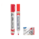 Marcador de Pizarra Rojo p/redonda Mate 2mm-Deli *UMV-1 caja de 12und*