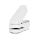 Perforadora Nusign de 1 orificio, 72x28x63 mm, 10 Hojas color blanco Deli *UMV-12und*