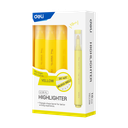 Resaltador Triangular Amarillo p/biselada Deli *UMV-1 caja de 10und*