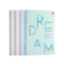 Cuaderno Espiral Colores Pasteles A4-60 hojas *UMV- 4 unidades surtidas*