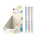 Bolígrafo de Gel Soiyin Multicolor 0,7 mm, Negro Deli *UMV-1 Display 36u*