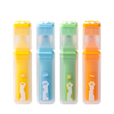 Set de resaltador 4 colores punta biselada LUCKY MEOW Deli *UMV-6 sets*