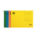 Separador de Carpeta para Gavetas Tamaño A4 - Colores Surtidos Deli *UMV inner 25und*